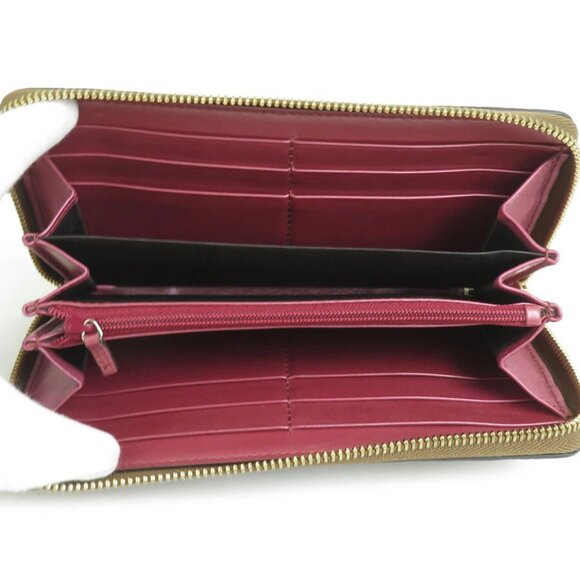 Auth GUCCI Micro Guccissima Zip Around Long Wallet Bronze Leather - Picture 6 of 10